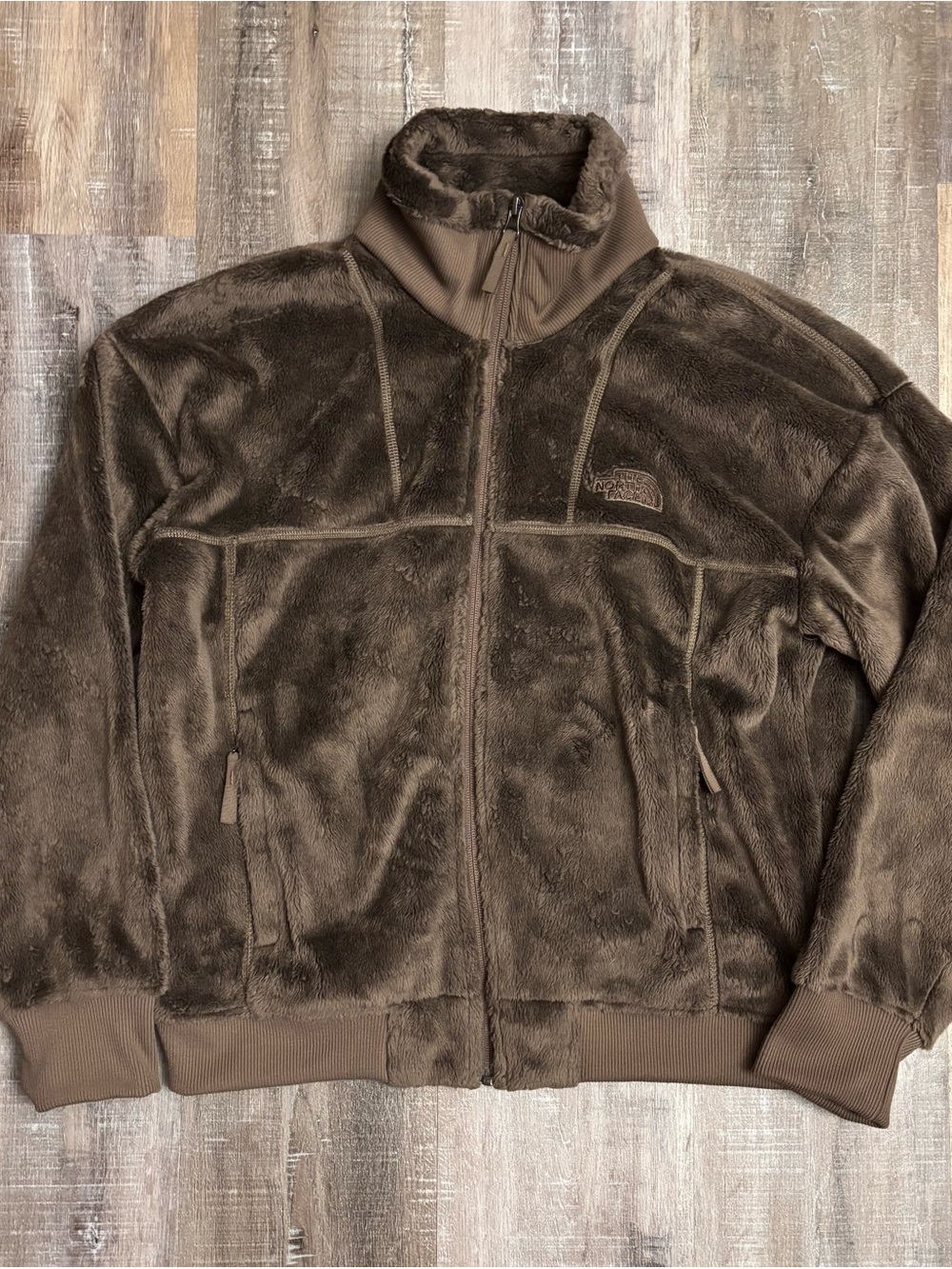 The North Face Women’s Osito Lux Full Zip Fleece Jacket Brown Size Medium EUC